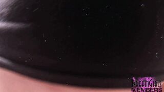 Sexy Latina with huge natural tits flashes in risky public flashing with curvy friend - 15 image