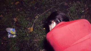 German MILF gets a raw and risky public fuck in the middle of the city