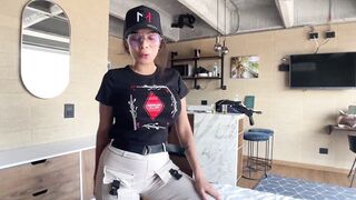 Petite Latina MILF with big butt gets first amateur casting with deep throat, ass licking, cowgirl riding and deep throat deep throat cowgirl