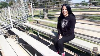 Yolanda Yamz gets her tight pussy drilled by Santa Rome Major on Christmas Eve!