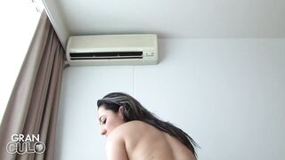 Watch Latina Francis Restrepo tease in tight pussy & get multiple orgasms in the living room