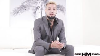 Kyler Quinn licks and fucks Eden V's armpits and feet while Kyle Mason watches!