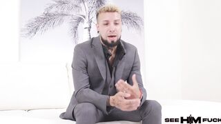 Kyler Quinn licks and fucks Eden V's armpits and feet while Kyle Mason watches!